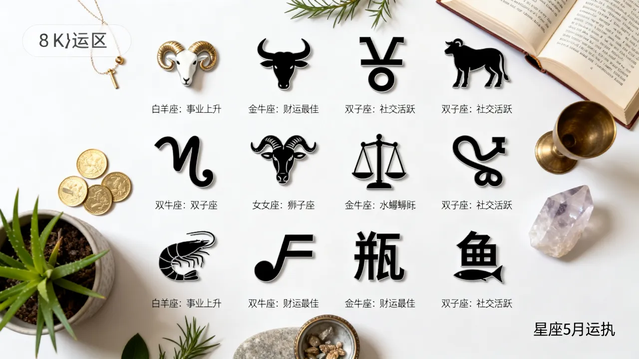 十二星座5月运势如何发展,哪个星座财运最好? 十二星座5月运势如何发展,哪个星座财运最好?