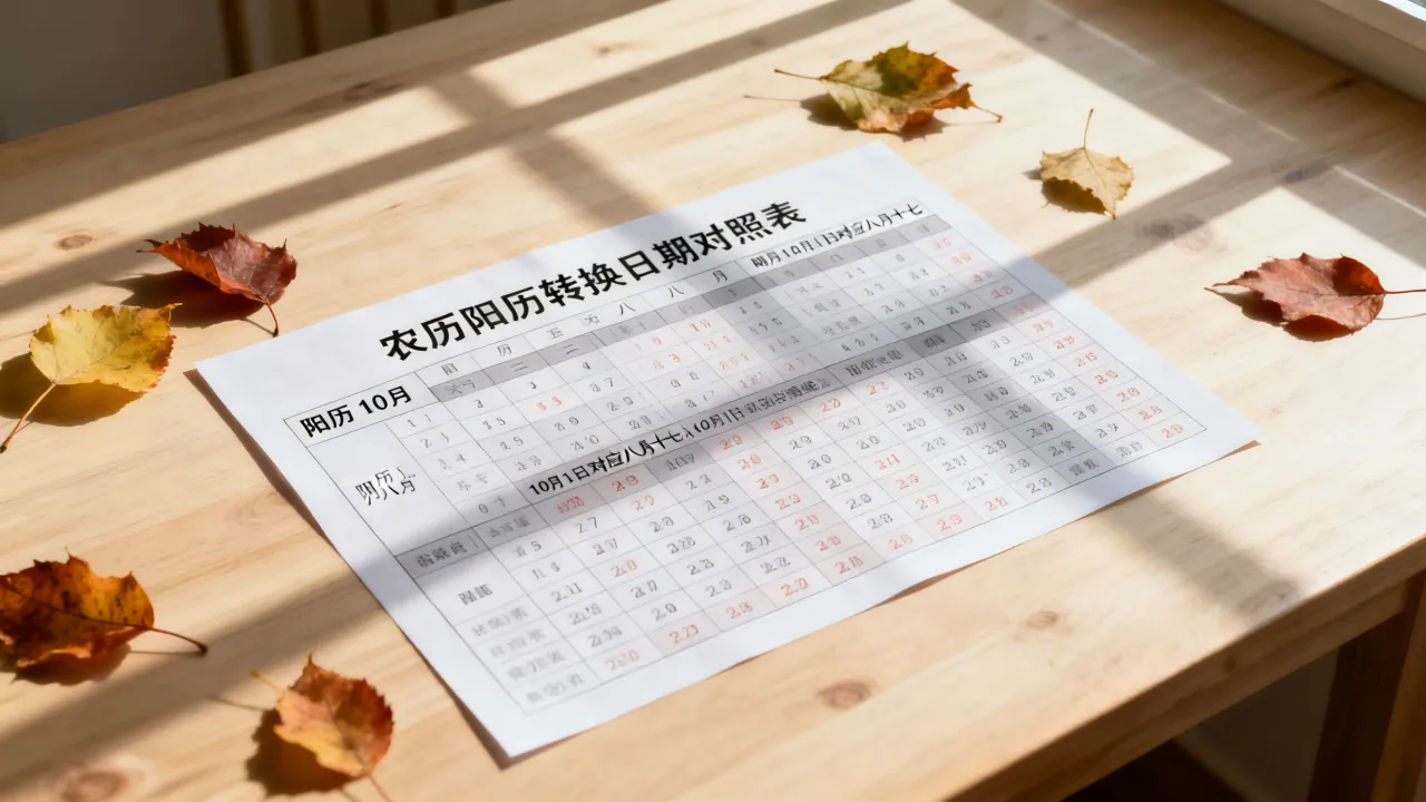 阳历10月是阴历几月?农历阳历转换日期对照表 阳历10月是阴历几月?农历阳历转换日期对照表