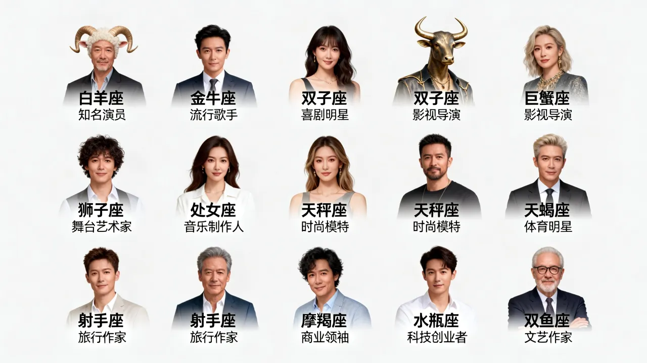 十二星座代表的名人有哪些?最出名的星座明星是谁? 十二星座代表的名人有哪些?最出名的星座明星是谁?
