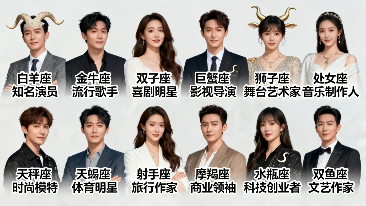 十二星座代表的名人有哪些?最出名的星座明星是谁? 十二星座代表的名人有哪些?最出名的星座明星是谁?