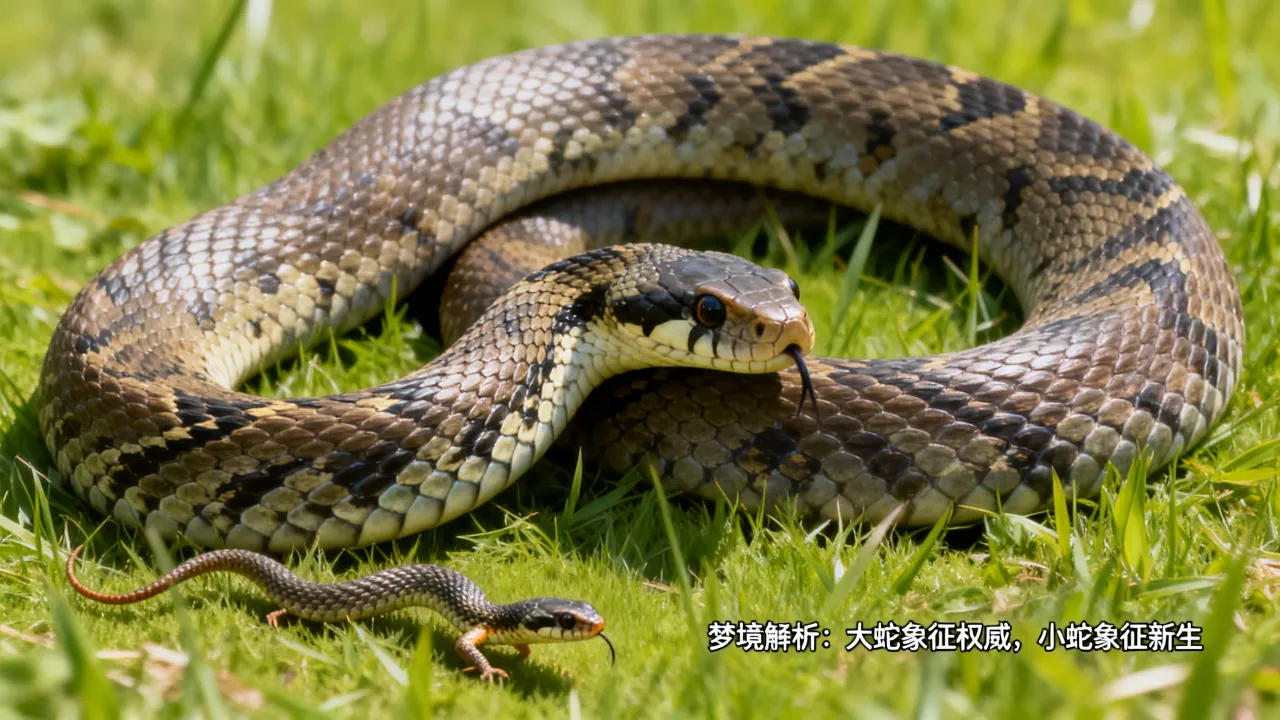 梦见一条大蛇和一条小蛇有什么意思吗，梦见大蛇和小蛇预示什么？