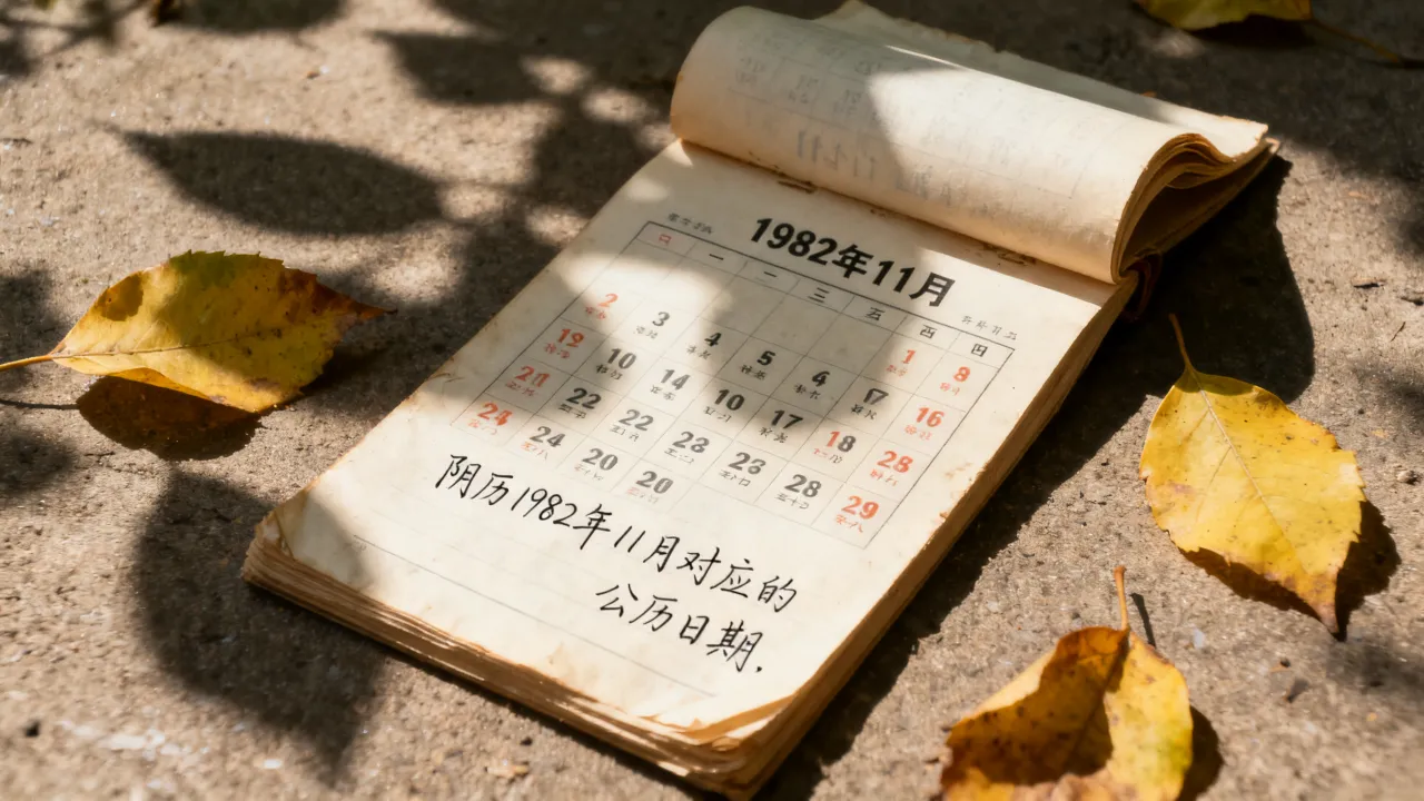 1982年11月阴历是几月几号,阴历1982年11月对应的公历日期是什么? 1982年11月阴历是几月几号,阴历1982年11月对应的公历日期是什么?