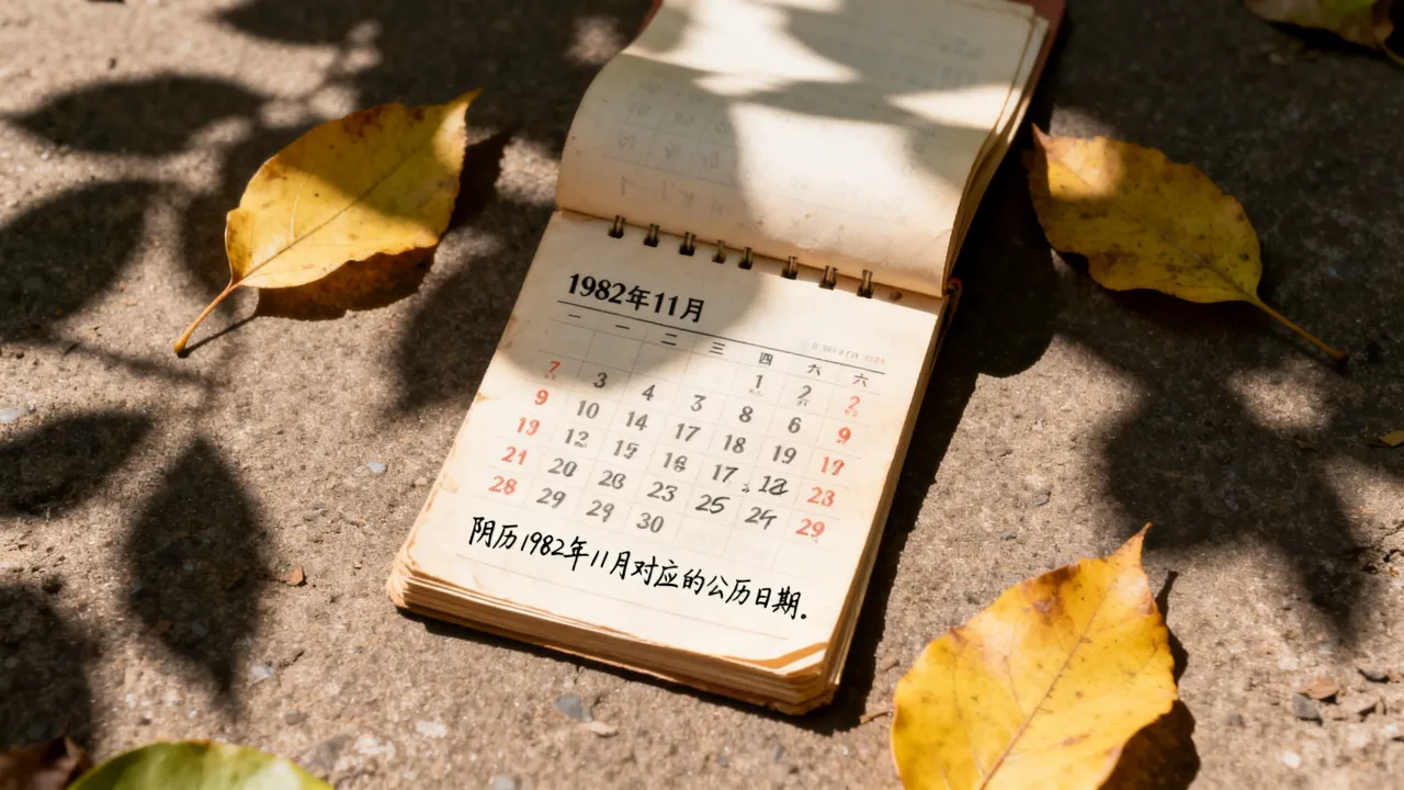 1982年11月阴历是几月几号,阴历1982年11月对应的公历日期是什么? 1982年11月阴历是几月几号,阴历1982年11月对应的公历日期是什么?