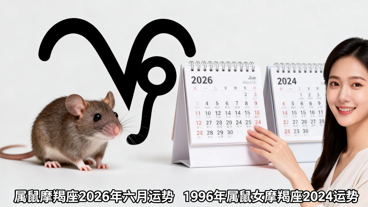 属鼠摩羯座2026年六月运势如何,1996年属鼠女摩羯座2024运势怎么样? 属鼠摩羯座2026年六月运势如何,1996年属鼠女摩羯座2024运势怎么样?