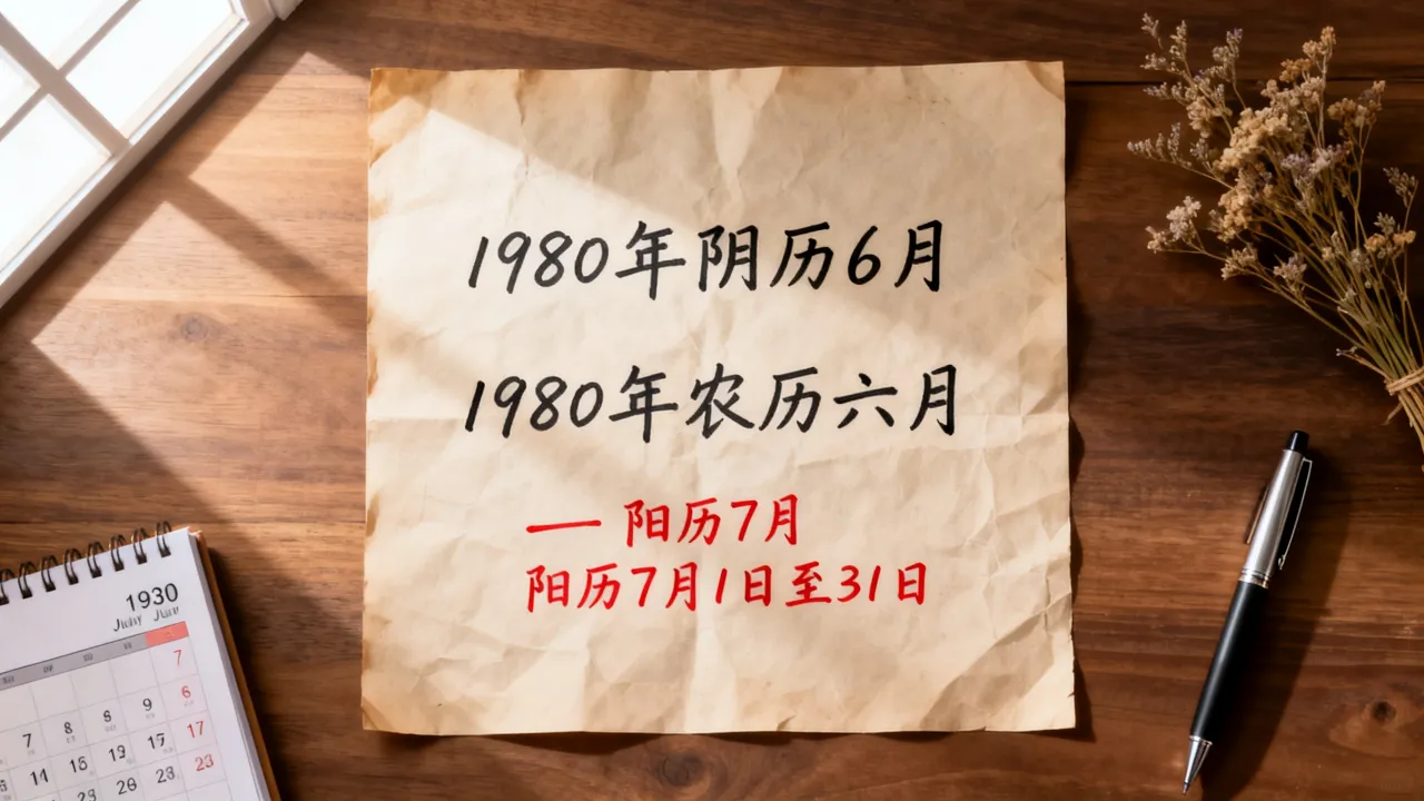 1980年阴历6月是阳历几月,1980年农历六月是几号 1980年阴历6月是阳历几月,1980年农历六月是几号