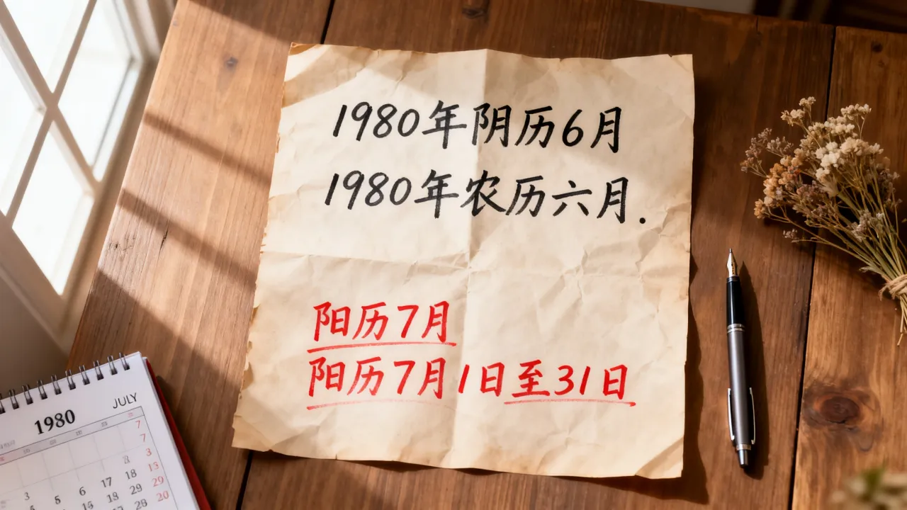 1980年阴历6月是阳历几月,1980年农历六月是几号 1980年阴历6月是阳历几月,1980年农历六月是几号
