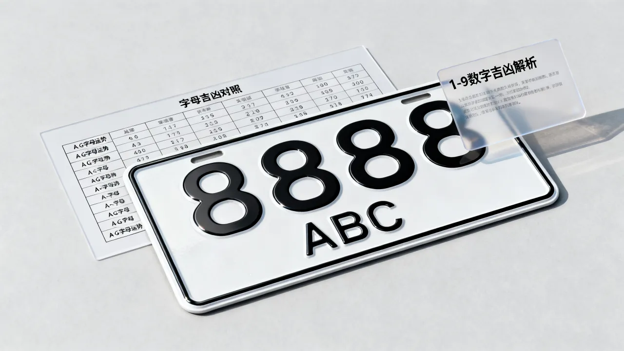牌照怎么看吉凶图解,车牌号数字字母吉凶对照表准吗? 牌照怎么看吉凶图解,车牌号数字字母吉凶对照表准吗?