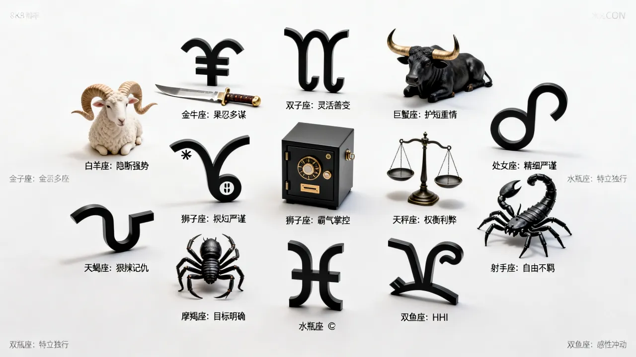 黑道十二星座是什么,黑道十二星座有哪些特点 黑道十二星座是什么,黑道十二星座有哪些特点