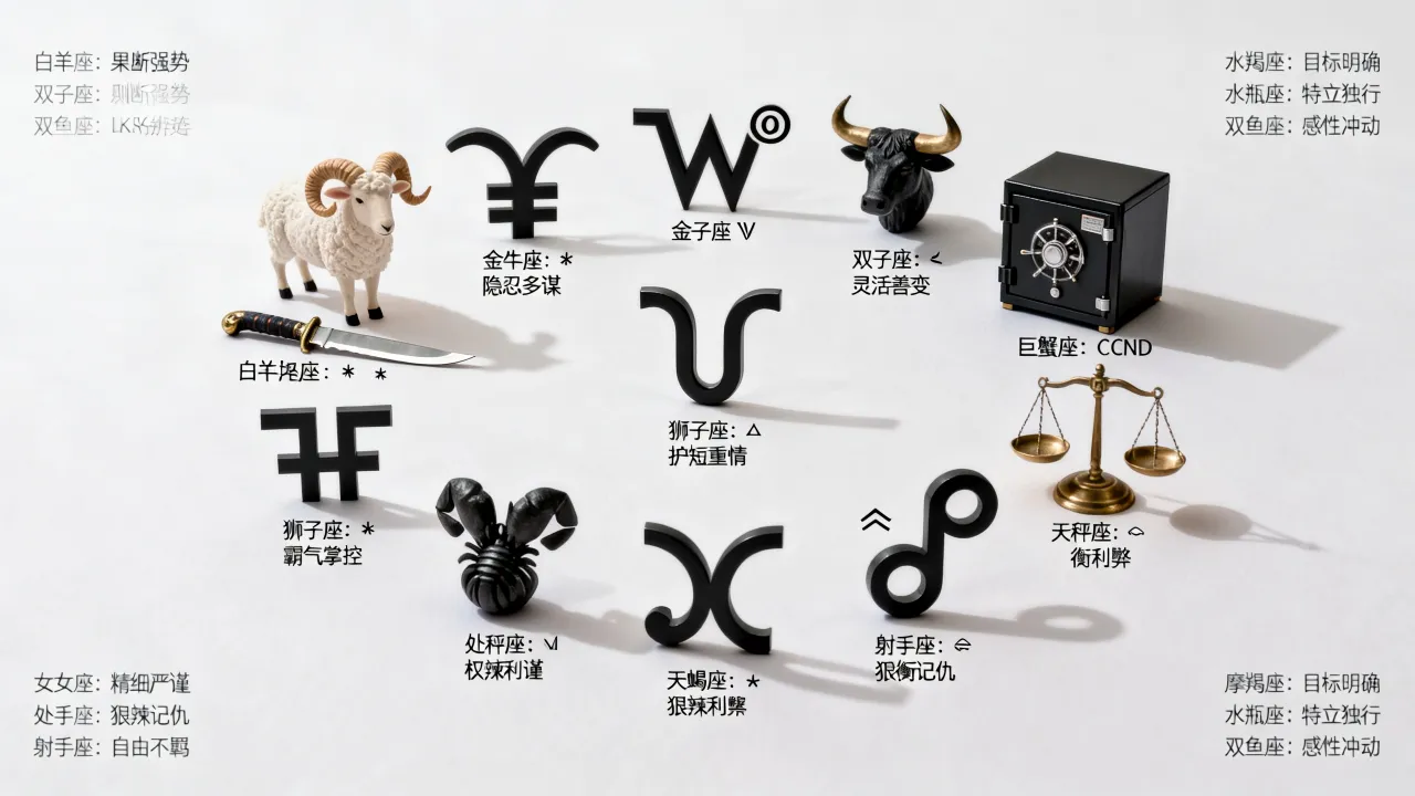 黑道十二星座是什么,黑道十二星座有哪些特点 黑道十二星座是什么,黑道十二星座有哪些特点