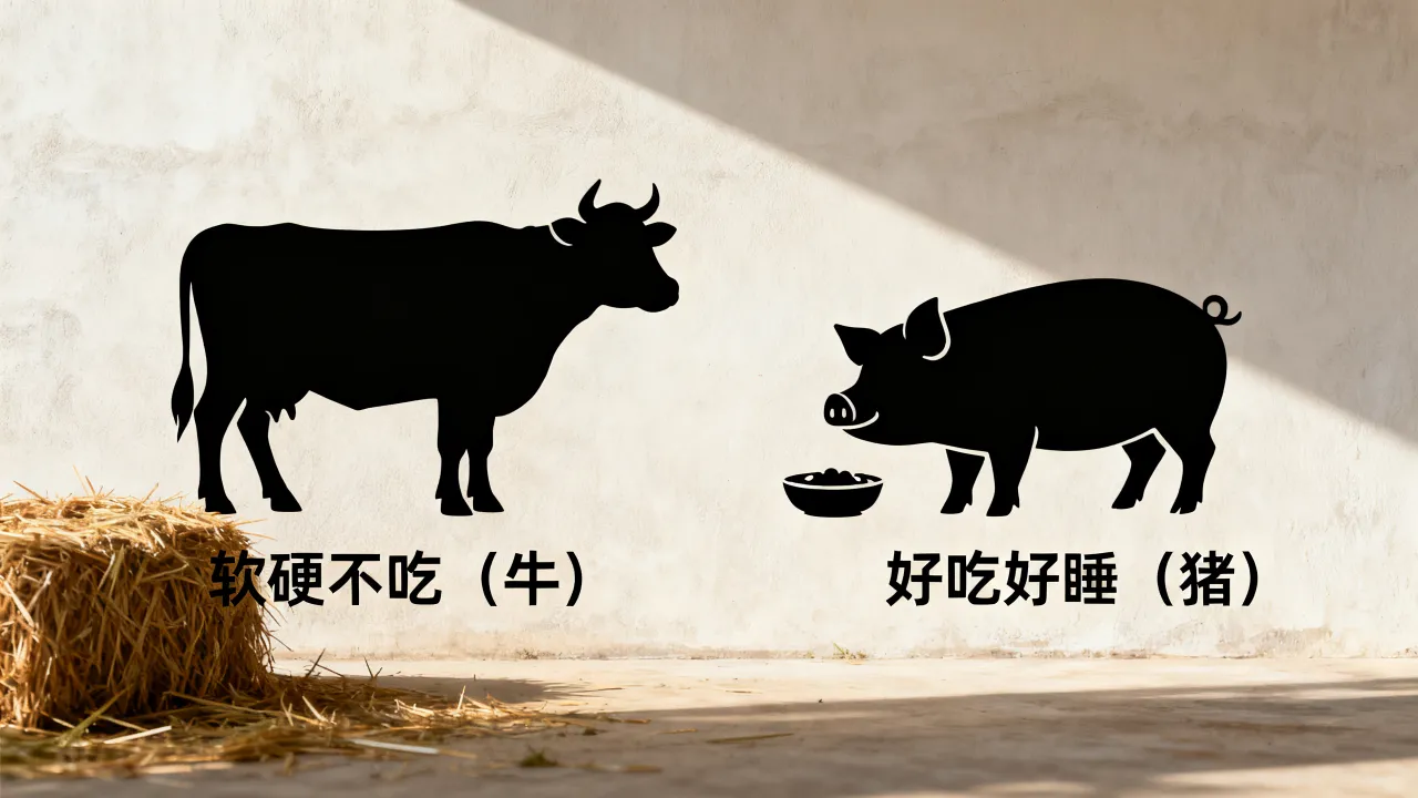 软硬不吃打一生肖是什么生肖，好吃好睡打一生肖是什么生肖？