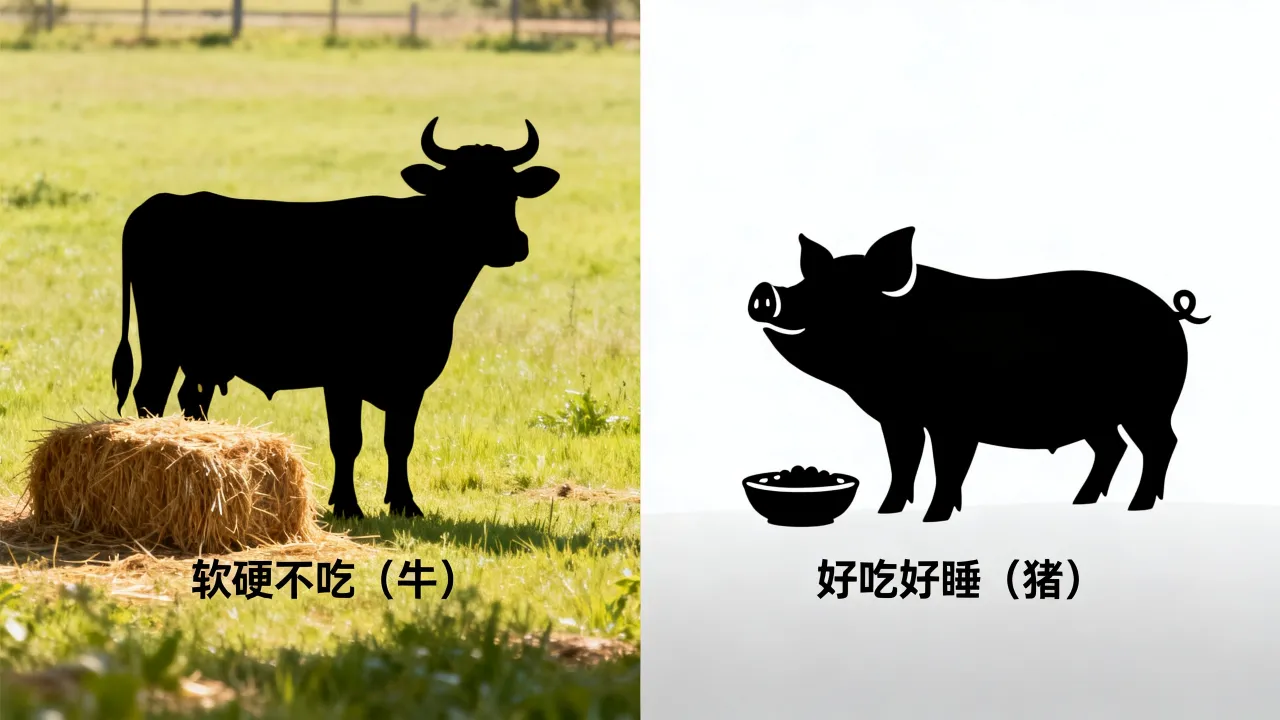 软硬不吃打一生肖是什么生肖，好吃好睡打一生肖是什么生肖？