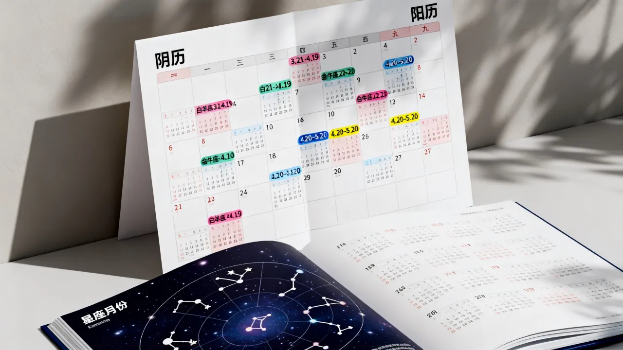 星座月份看阴历吗，十二星座月份是按阴历还是阳历算？