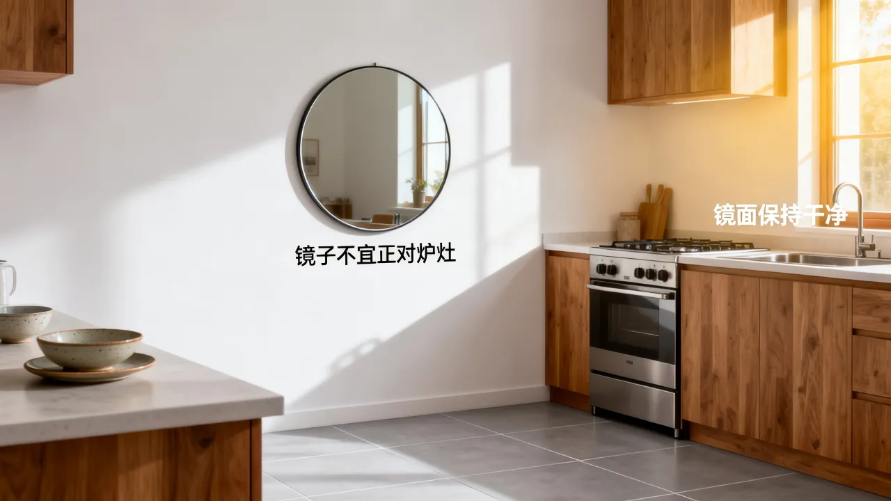 命运之镜在厨房有何寓意？厨房镜子摆放风水讲究