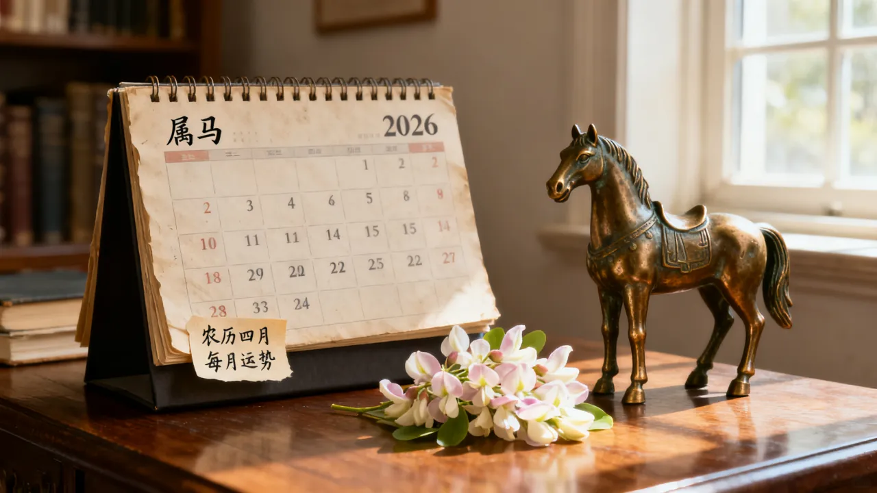 属马2026农历四月运势如何？属马2026年每月运势详解