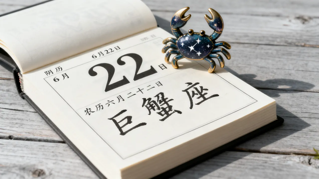 阴历6月22是什么星座，农历六月二十二属于哪个星座