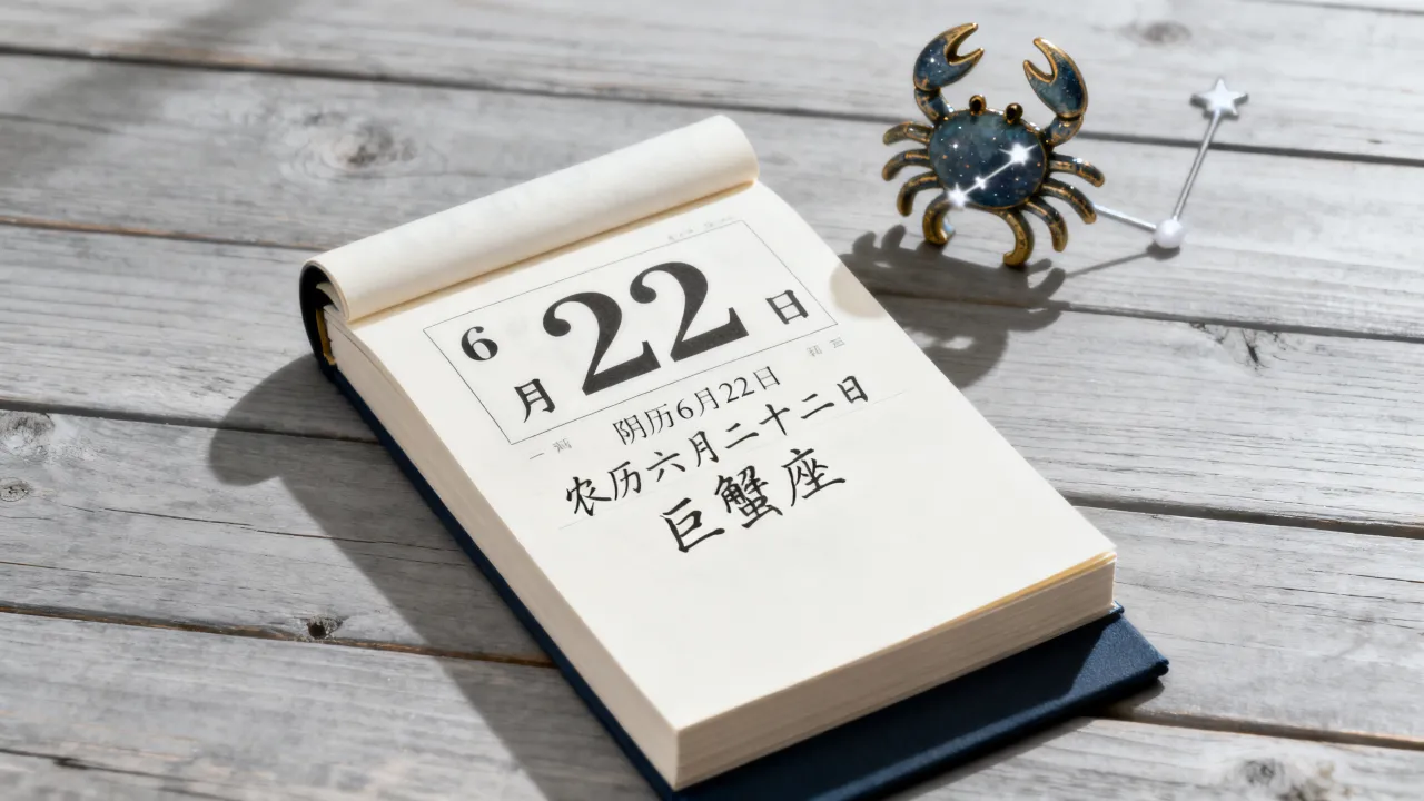 阴历6月22是什么星座，农历六月二十二属于哪个星座