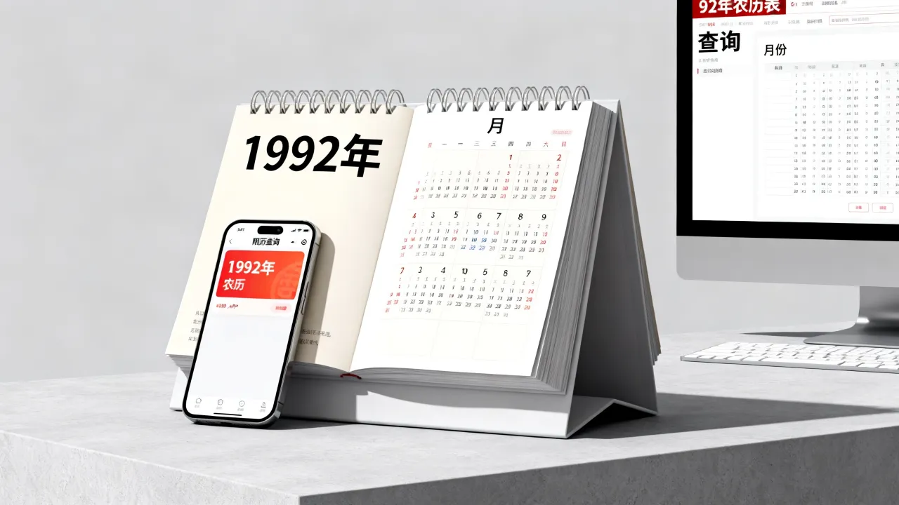 1992年的阴历表怎么查?92年农历表哪里查 1992年的阴历表怎么查?92年农历表哪里查