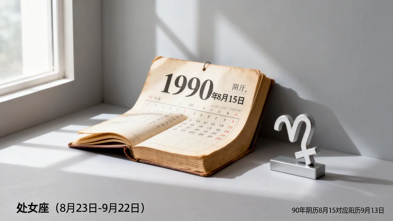 90年阴历8月15出生是什么星座，农历八月十五是什么星座