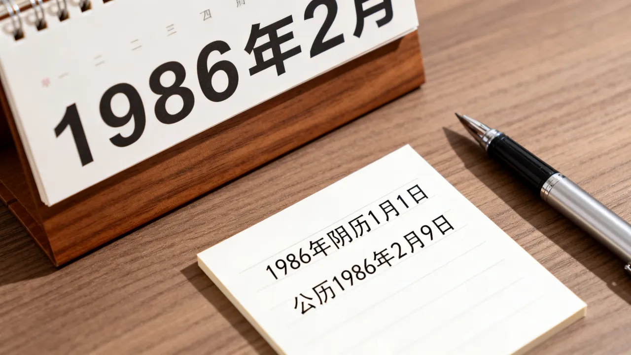 1986年阴历1月1日是公历几月几日,农历生日查询 1986年阴历1月1日是公历几月几日,农历生日查询