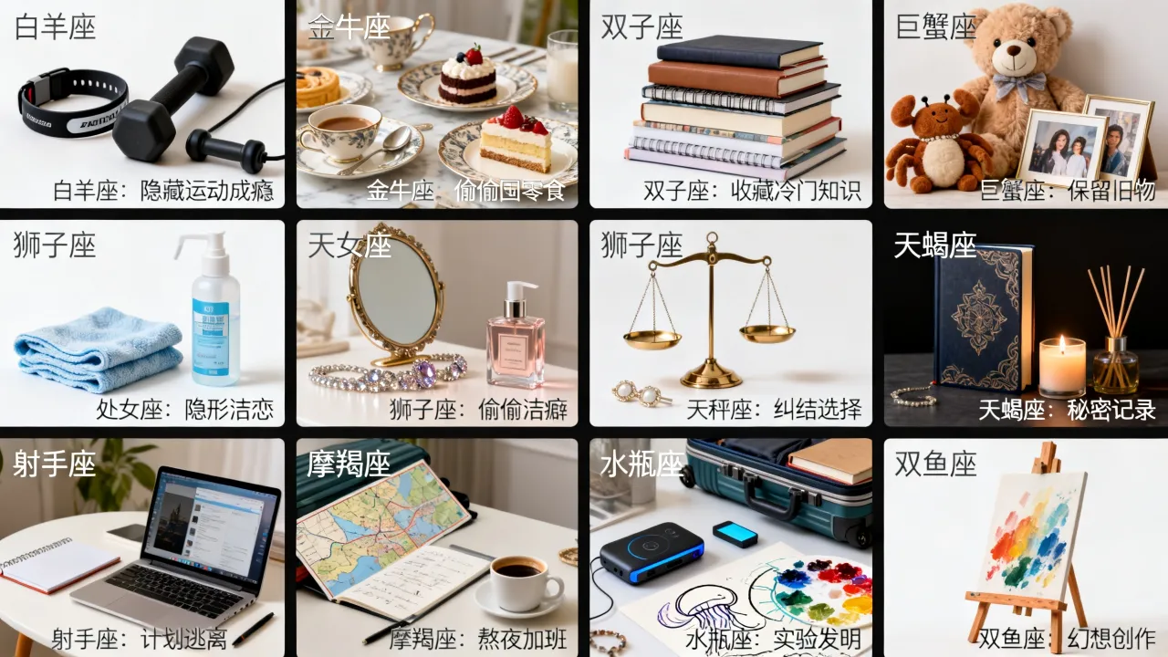 十二星座各自有什么特殊癖好，每个星座隐藏最深的怪癖是什么