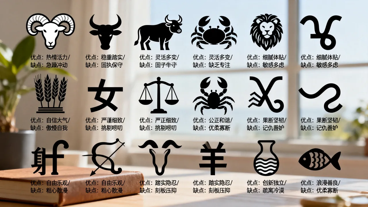 十二星座的优点和缺点有哪些,十二星座优缺点分别是什么? 十二星座的优点和缺点有哪些,十二星座优缺点分别是什么?