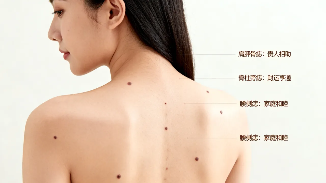 背上长痣命运好不好，女人背上长痣代表什么命运？
