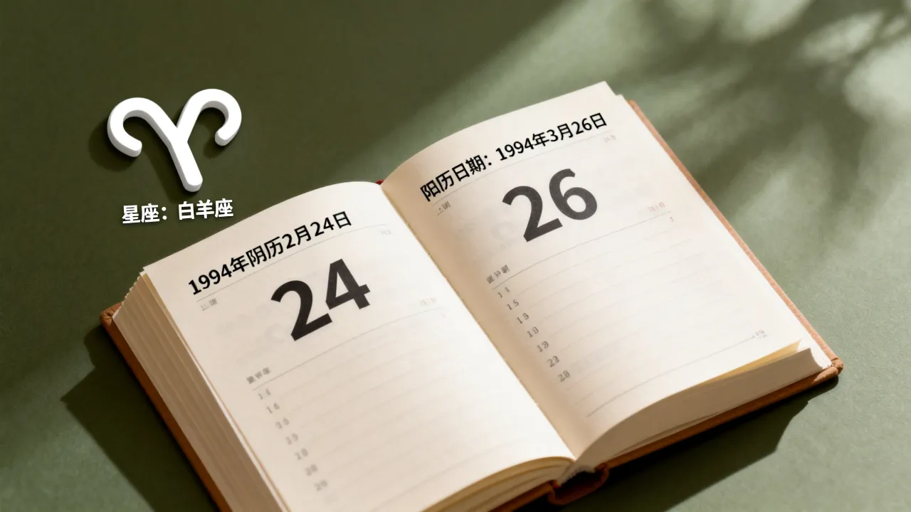1994阴历2月24是什么星座?,农历2月24日阳历几号 1994阴历2月24是什么星座?,农历2月24日阳历几号