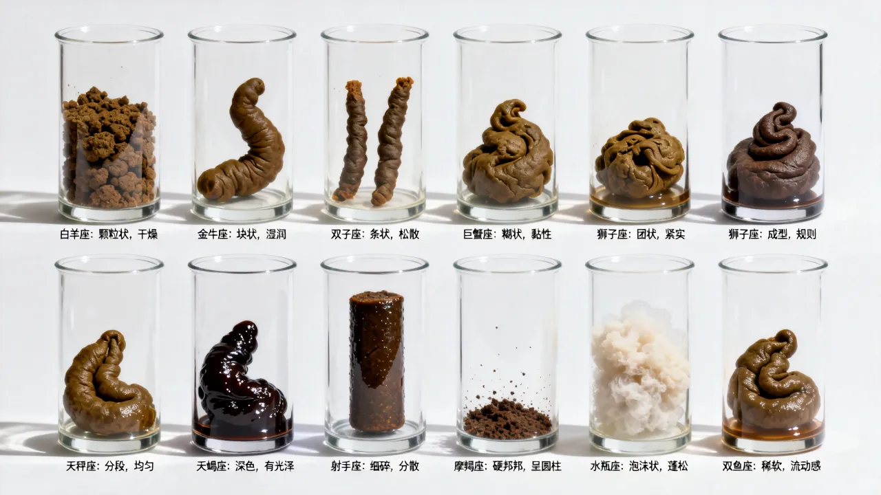十二星座的粪便长什么样?星座排泄物有何特征? 十二星座的粪便长什么样?星座排泄物有何特征?