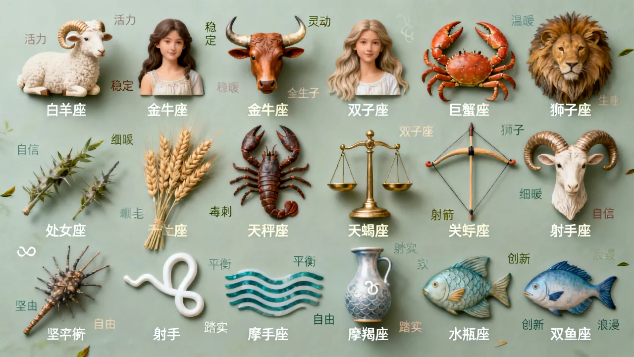 十二星座史上最全详解?哪个星座运势最准? 十二星座史上最全详解?哪个星座运势最准?