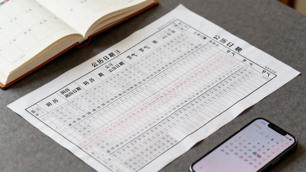 阴历日历日期怎么查?农历公历转换对照表,看完就懂 阴历日历日期怎么查?农历公历转换对照表,看完就懂