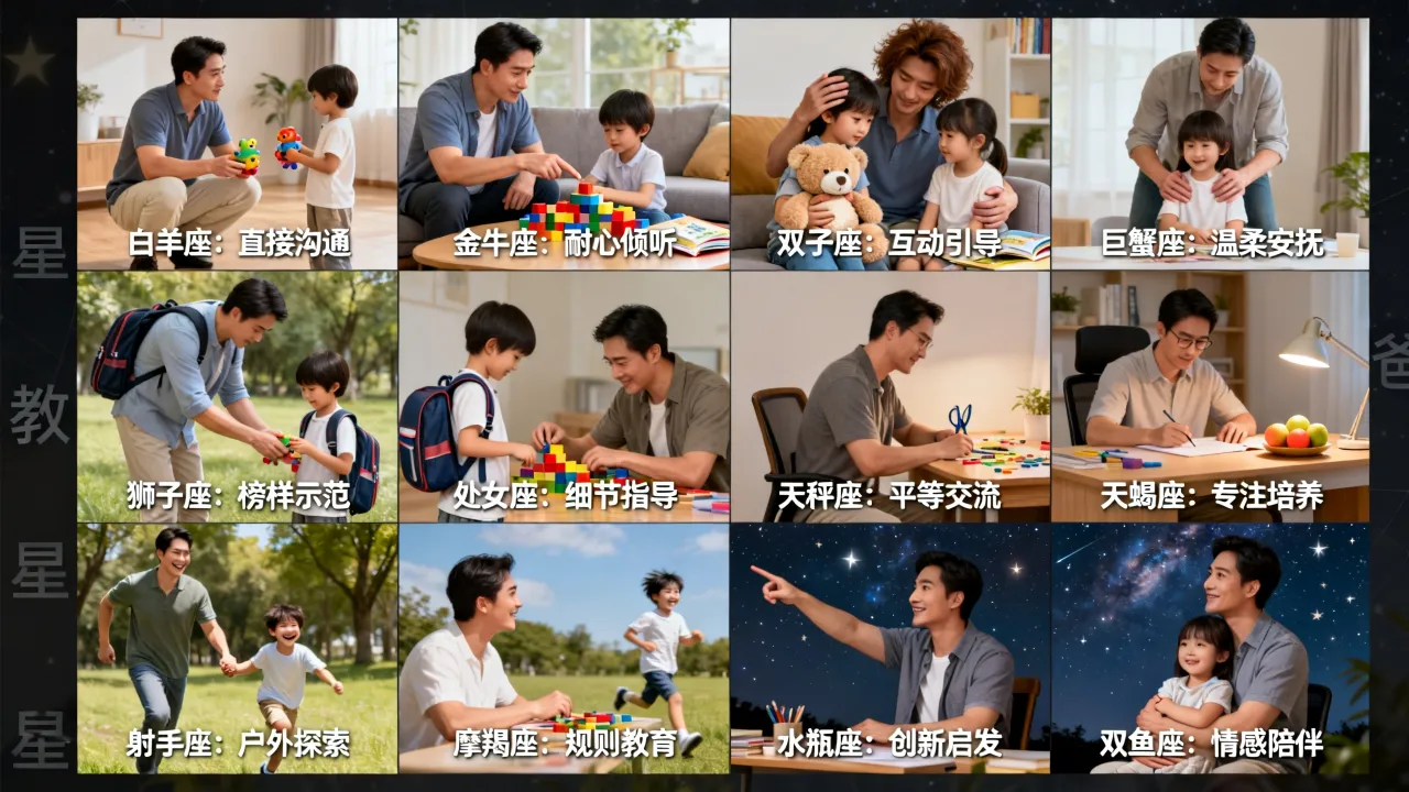 十二星座爸爸怎么管教孩子?十二星座爸爸管教方法有哪些? 十二星座爸爸怎么管教孩子?十二星座爸爸管教方法有哪些?