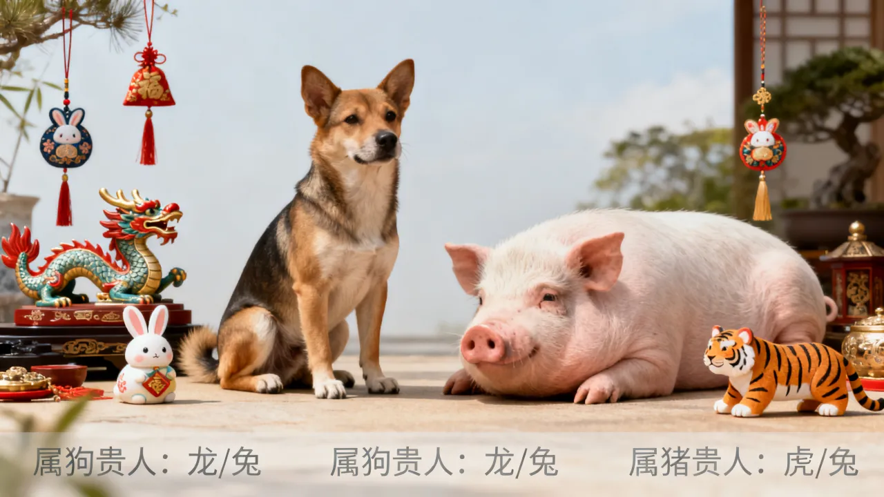 属狗的贵人是谁？属猪的贵人是谁？属狗贵人属相是什么，属猪贵人属相是什么