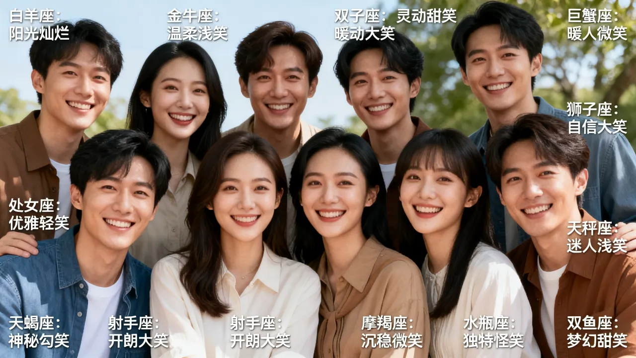 十二星座专属笑容是什么？十二星座专属笑容有哪些？