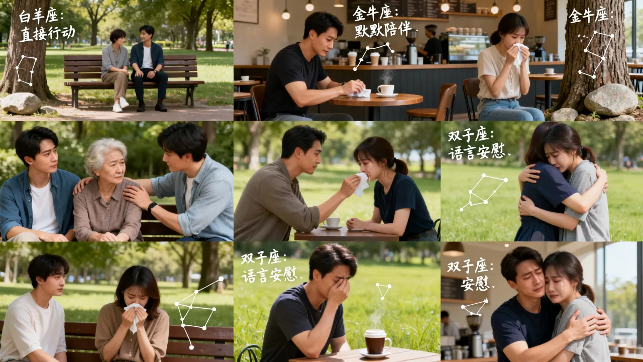 十二星座看见别人哭会怎么反应?各星座安慰人的方式有何不同? 十二星座看见别人哭会怎么反应?各星座安慰人的方式有何不同?