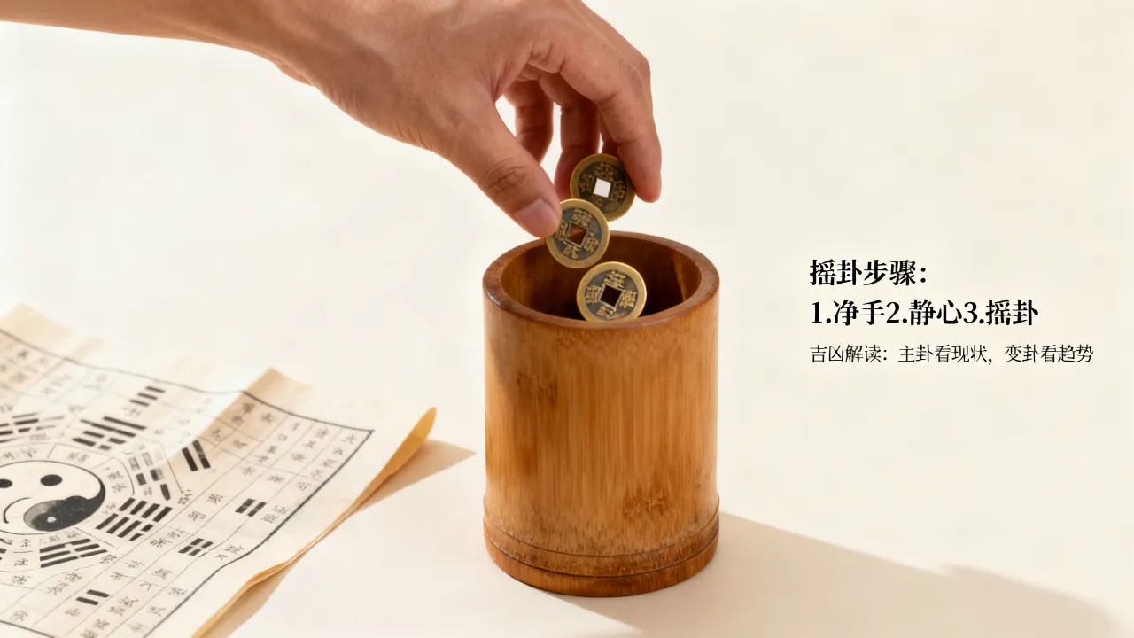 摇卦断事看吉凶怎么看，摇卦结果吉凶如何准确解读