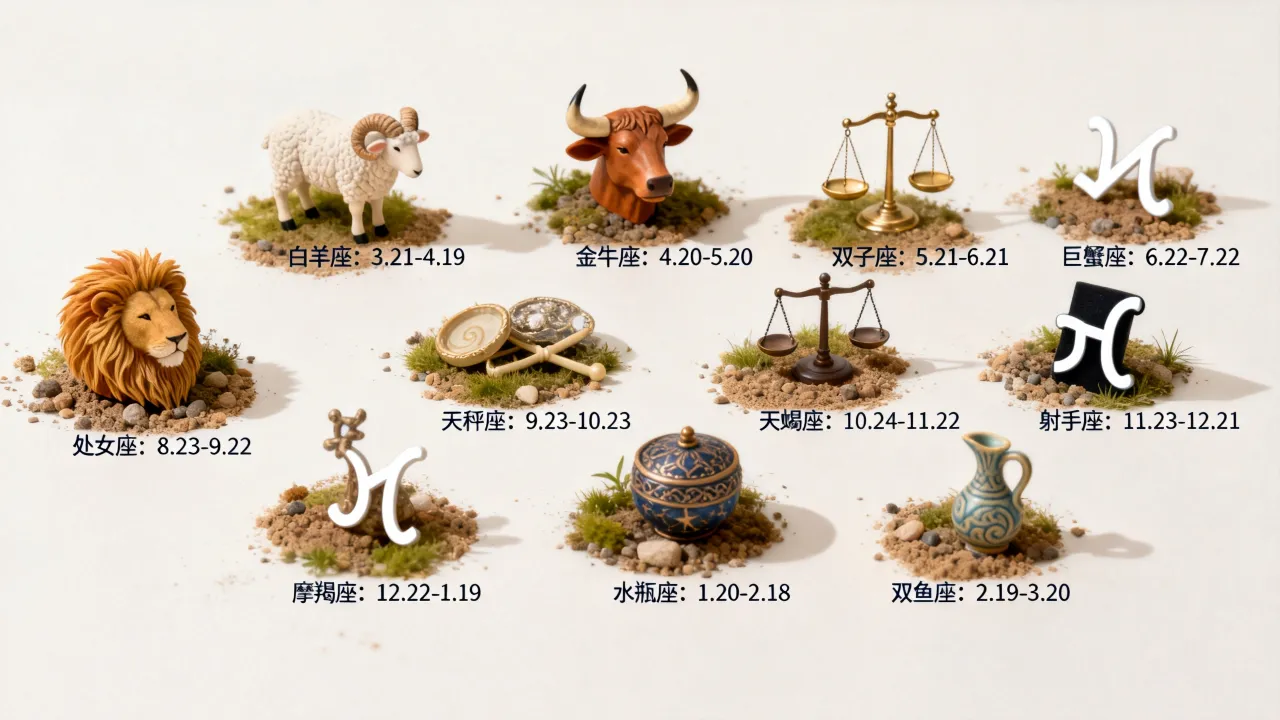 人类十二星座生日是几月几号？十二星座生日怎么查