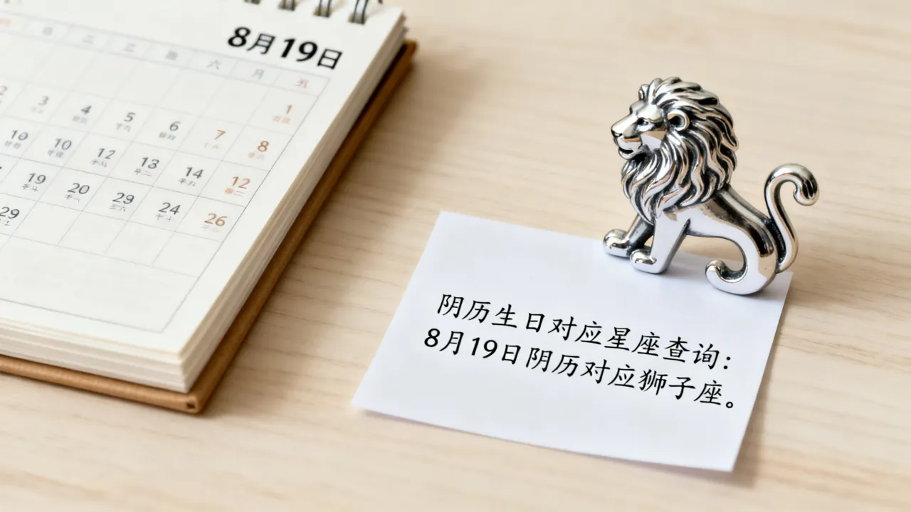 8月19阴历是什么星座，阴历生日对应星座查询？
