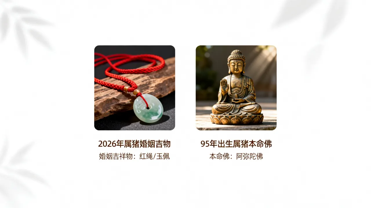 2026年属猪的婚姻吉祥物是什么,95年出生属猪本命佛怎么选? 2026年属猪的婚姻吉祥物是什么,95年出生属猪本命佛怎么选?