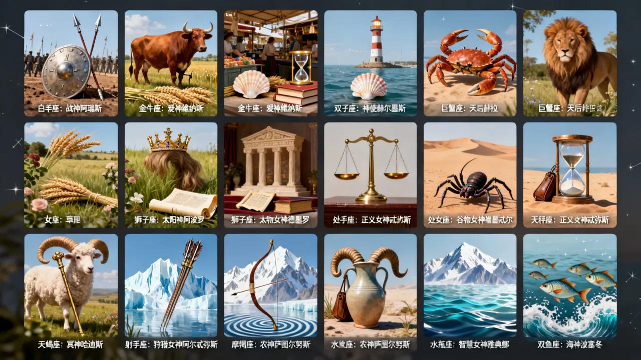 十二星座的守护神分别是谁？浪漫星座守护神排名大全