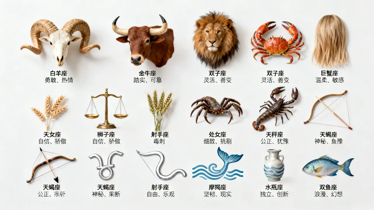 十二星座的说明是什么,十二星座分别代表什么含义 十二星座的说明是什么,十二星座分别代表什么含义