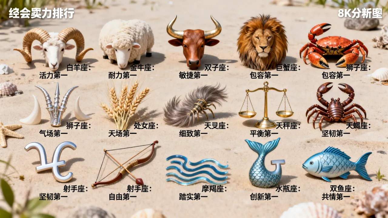 十二星座总体排行是怎样的?哪个星座综合实力最强 十二星座总体排行是怎样的?哪个星座综合实力最强