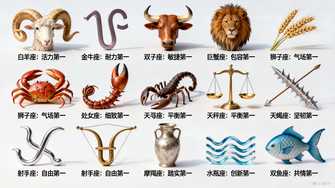 十二星座总体排行是怎样的?哪个星座综合实力最强 十二星座总体排行是怎样的?哪个星座综合实力最强