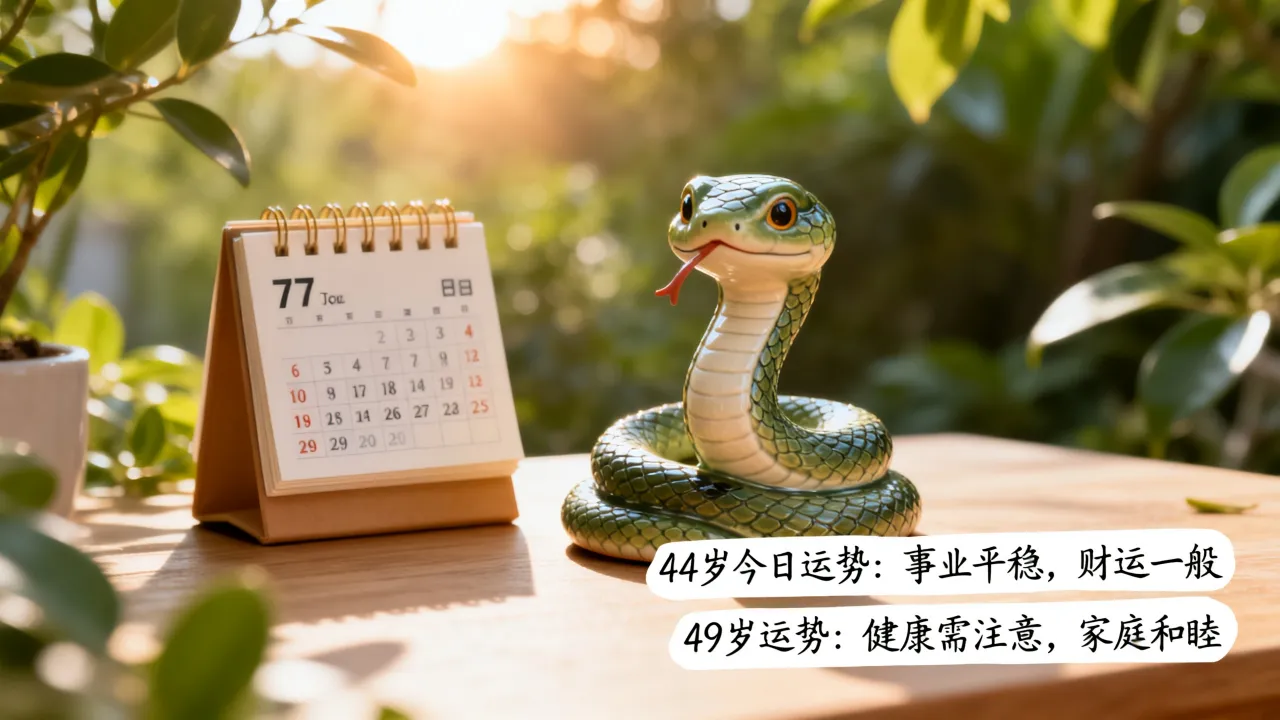 77年属蛇44岁今日运势如何，77年属蛇49岁运势如何？