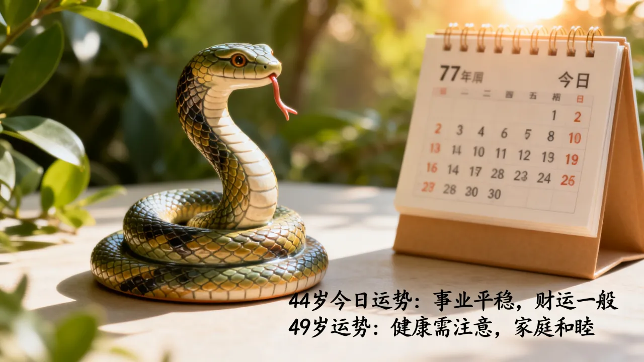 77年属蛇44岁今日运势如何，77年属蛇49岁运势如何？