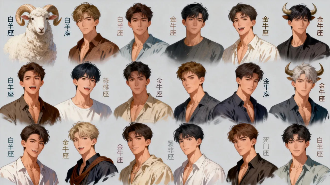 漫画男十二星座有哪些？十二星座男谁最受欢迎