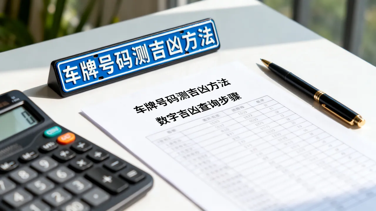 车牌号码怎么算测吉凶，车牌号数字吉凶查询最准方法？