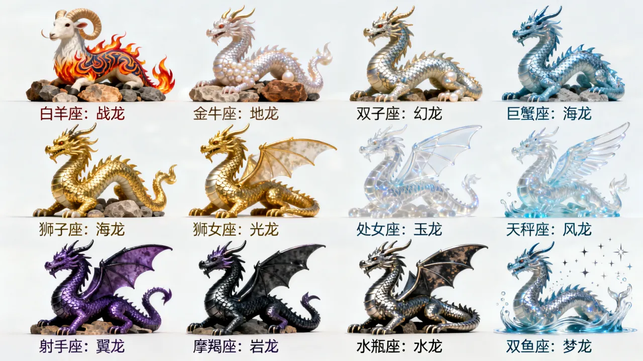 十二星座专属龙是什么?你的本命守护龙是哪条 十二星座专属龙是什么?你的本命守护龙是哪条