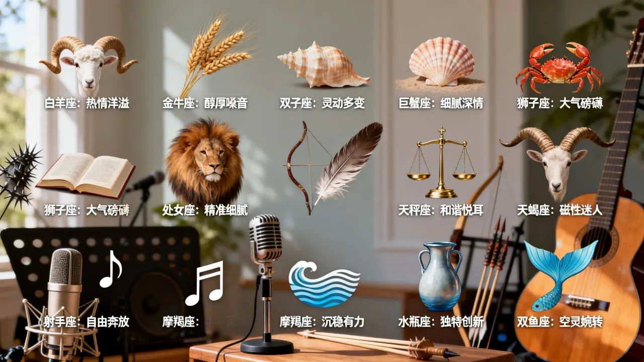 十二星座谁唱歌最强，唱歌最好听的星座是哪个？