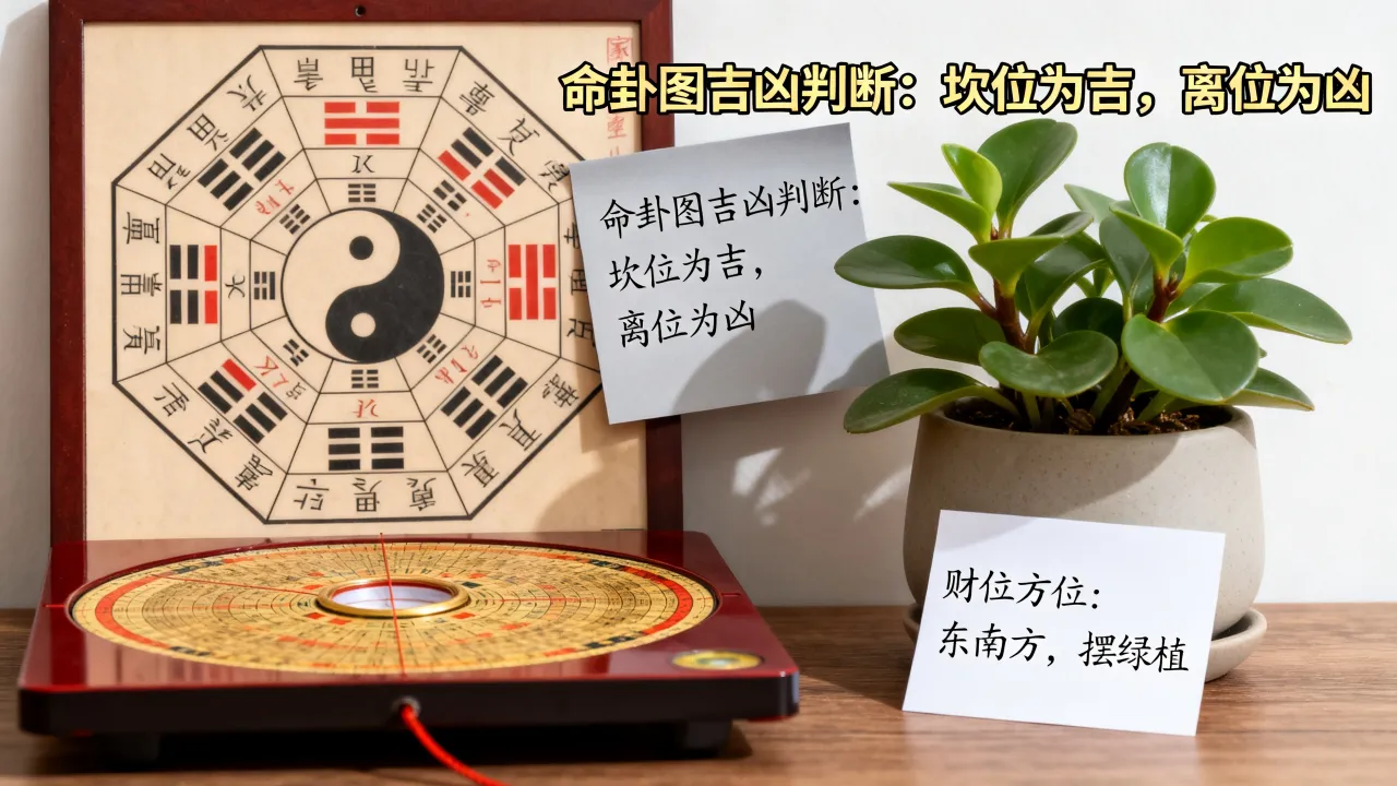 命卦图怎么看吉凶图解,家中财位方位如何正确判断? 命卦图怎么看吉凶图解,家中财位方位如何正确判断?