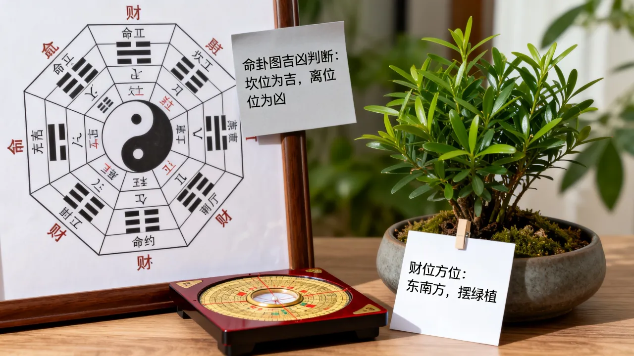 命卦图怎么看吉凶图解,家中财位方位如何正确判断? 命卦图怎么看吉凶图解,家中财位方位如何正确判断?